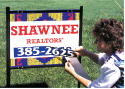 Real estate vinyl reflective decals