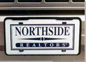 Real Estate Sign Personalized License Plates, 24 GA steel 6h x 12w