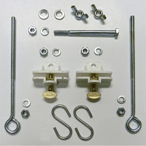 Real Estate Sign Heavy Duty Hardware Kit for White Aluminum Sign Post