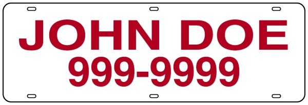 Real Estate Name Sign Rider, 24 GA Steel 6h x 18w