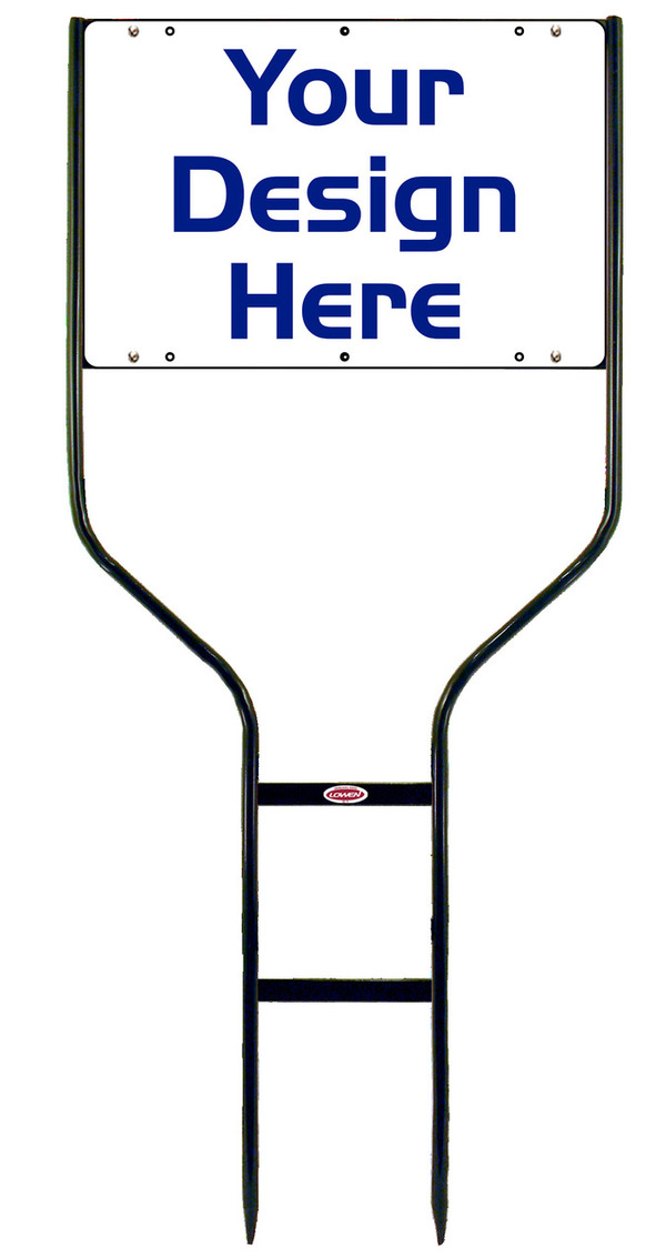 Round Rod Frame and Sign Panel Unit, 12h x 18w