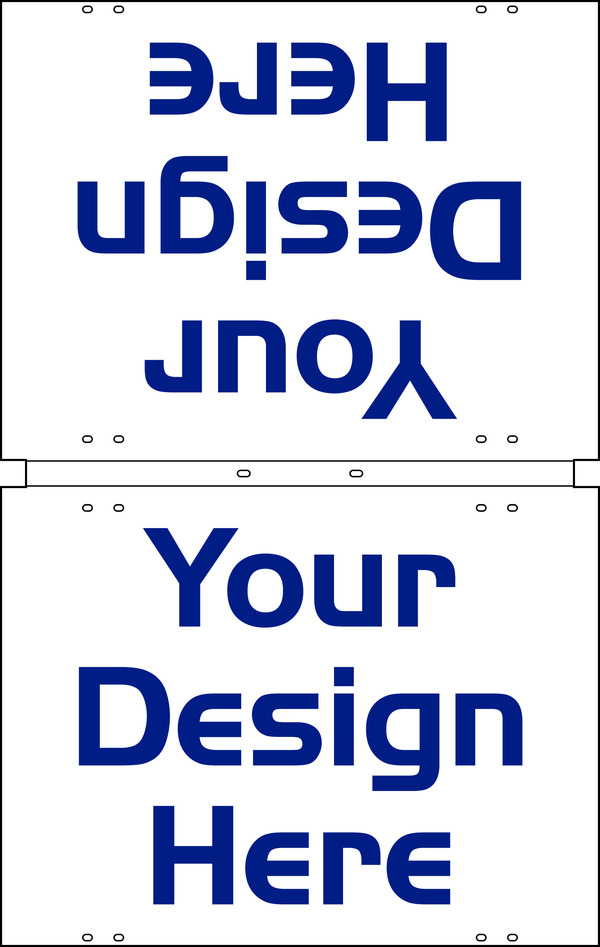 Foldover Sign Panel, 18h x 24w