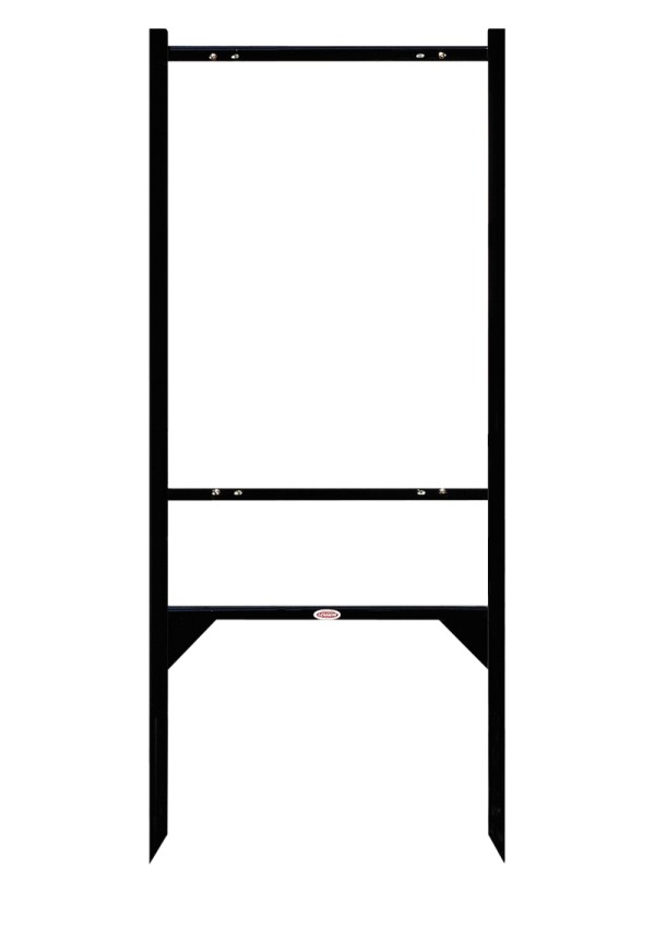 Real estate angle iron sign frame, 24h x 18w  - Black