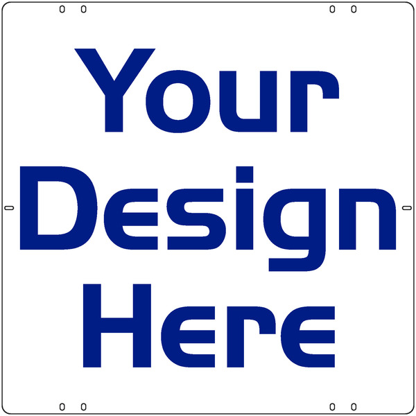 Real Estate Reflective Sign Panel, 24 GA Steel 24h x 24w