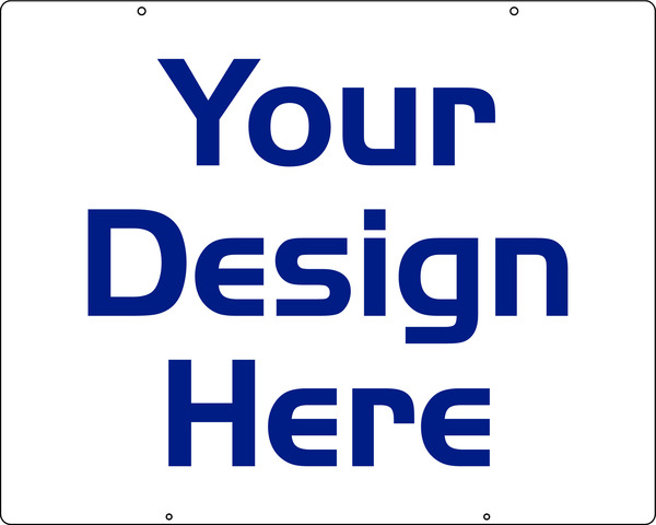 Reflective Hanging Sign Panel, 24h x 30w, Steel