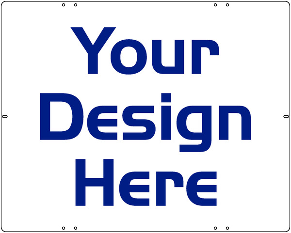 Reflective Sign Panel, 24h x 30w, Steel