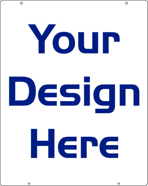 Real Estate Reflective Hanging Sign Panel with grommets, .063 Aluminum 30h x 24w