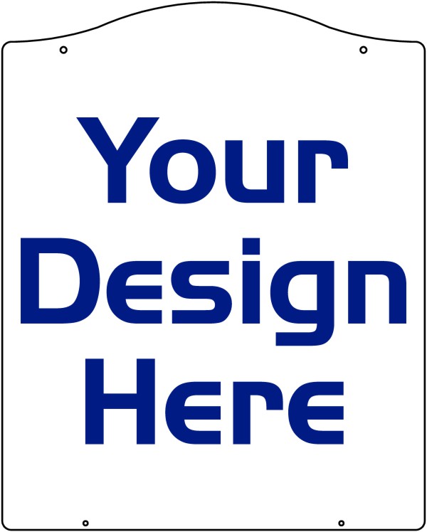 Real Estate Hanging Luxury Homes Sign Panel with grommets,  .150 Polyethylene 30h x 24w