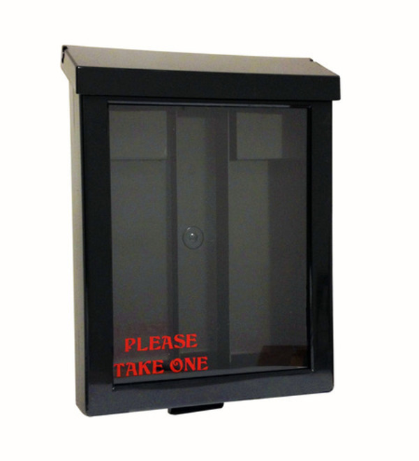 Real Estate Sign Black Plastic Yard Box for Angle Iron Sign Frames and Round Rod Sign Frames