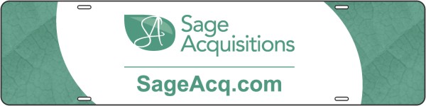 Sage Acquisitions Sign Rider, 24 GA Steel 6h x 24w