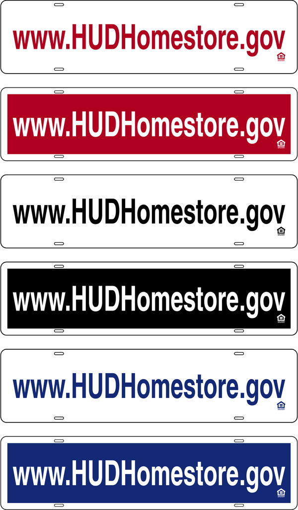 Hud Home Sign Rider, 24 GA Steel 6h x 24w